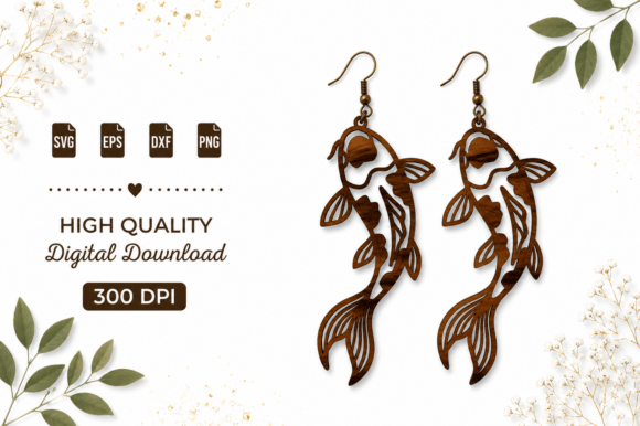 Download Fish Earrings Laser Cut SVG - Premium Resources