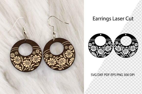 Download Earrings Laser Cut. Boho Earrinds SVG. - Premium Resources