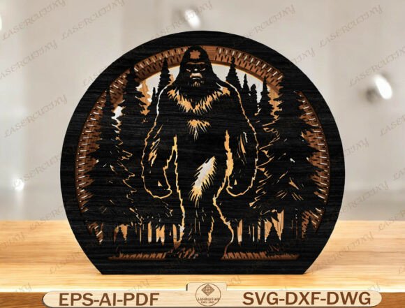 Download Bigfoot Lantern Box Laser Cut File - Premium Resources