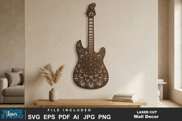 Download Guitar Wall Art Laser Cut SVG - Guitar wall art Collection